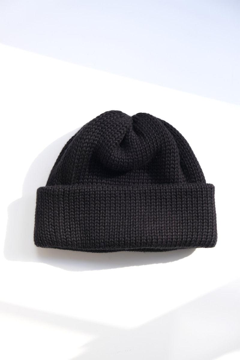 COMESANDGOES | COTTON 3G STANDARD KNIT / BLACK 3ゲージコットン