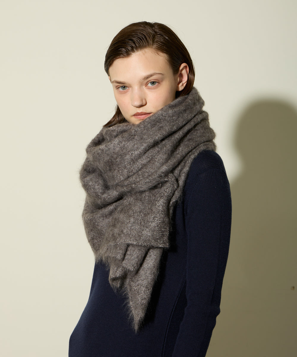 ASAUCE MELER | カシミヤファーニットストール - アマンオンライン
