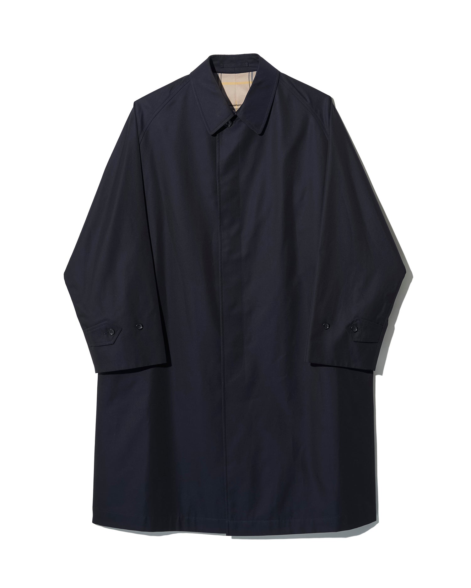SINGLE RAGLAN COAT 1 / GABARDINE NAVY – ANATOMICA OFFICIAL ONLINE