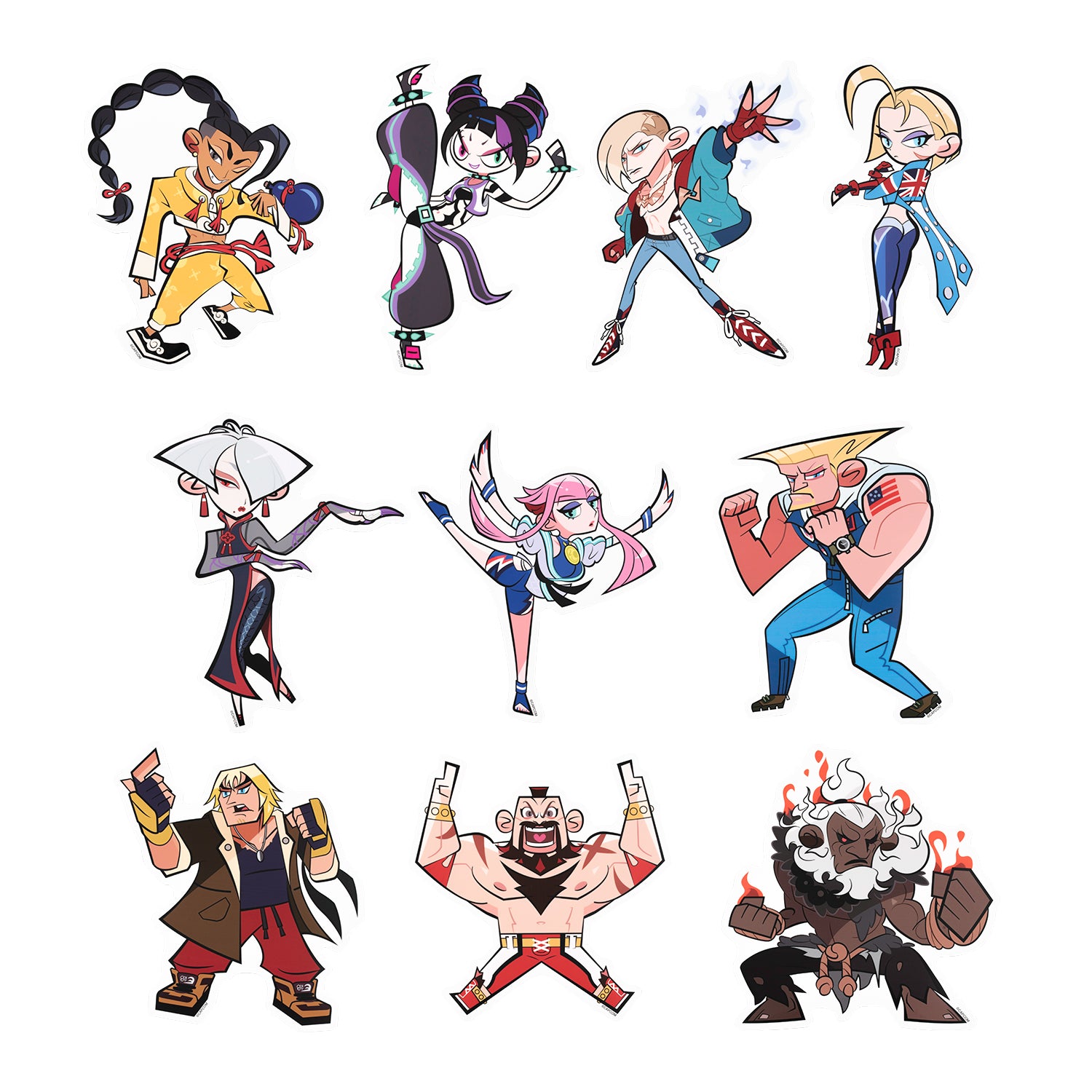 全10種】ストリートファイター トラベルビッグステッカー – GRAPHT