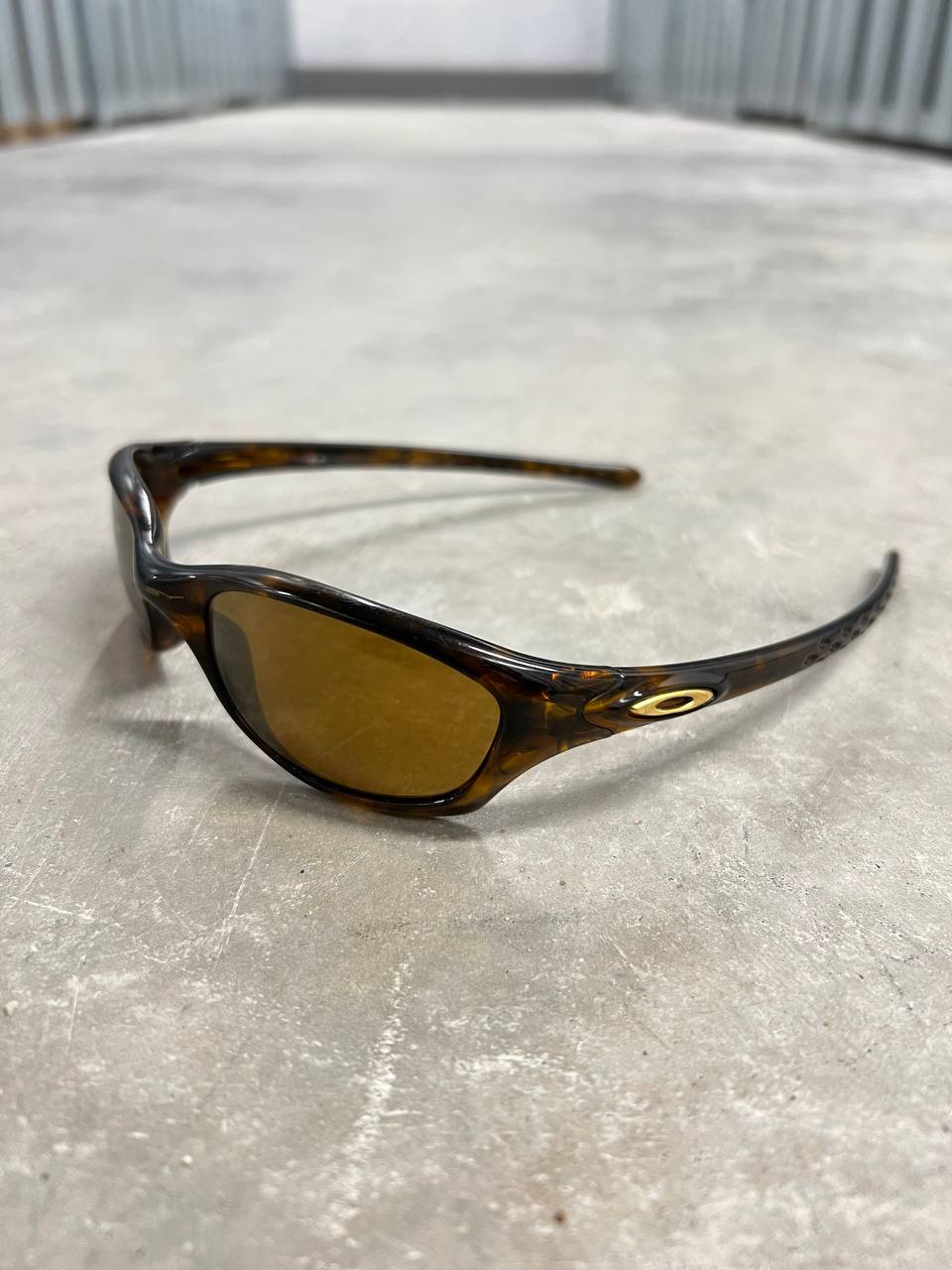 1997 Vintage Oakley Fives 2.0 Sunglasses Brown Tortoise Gold