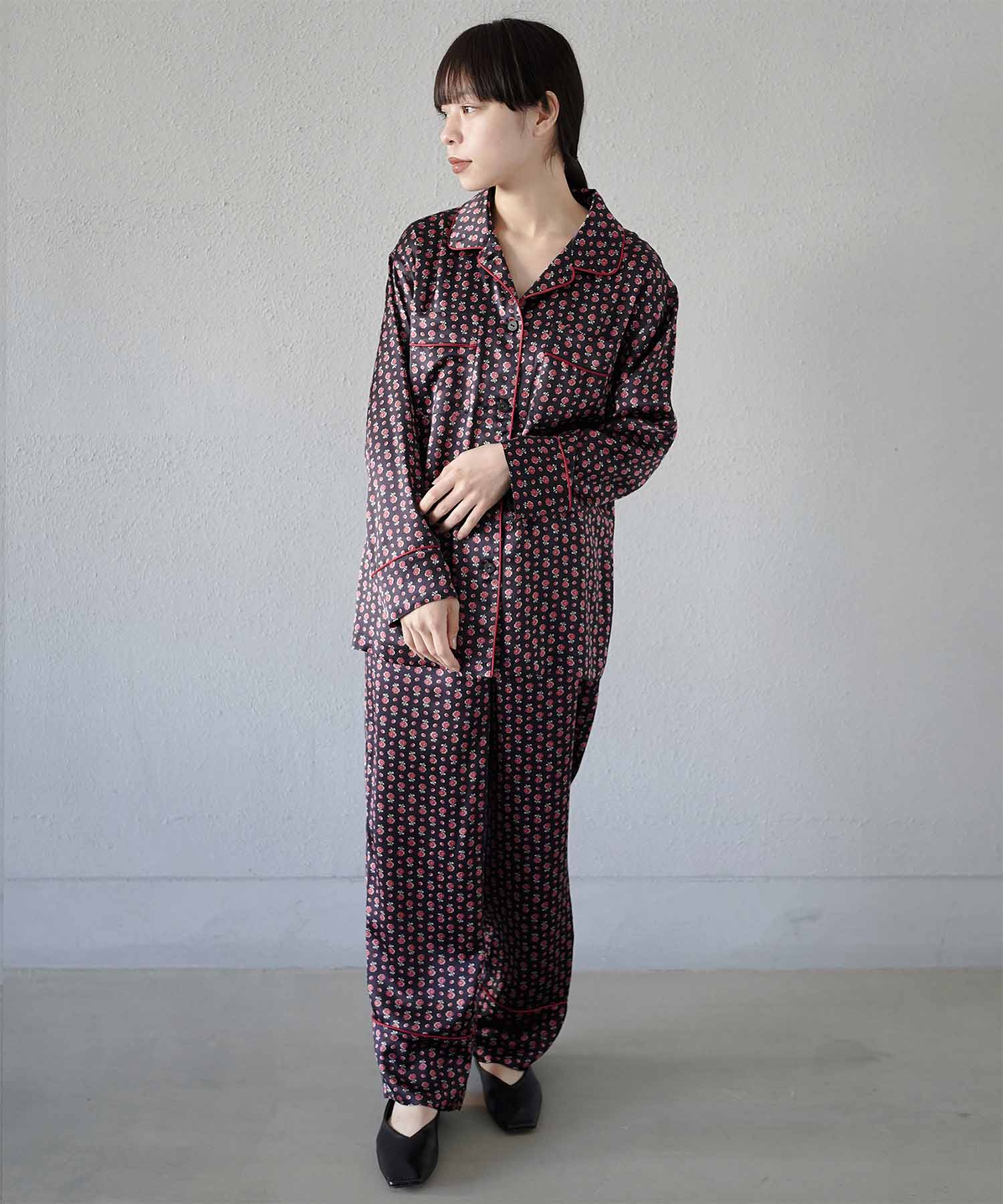 洗濯機で洗えるシルクパジャマ 日本製【レディース 長袖上下セット