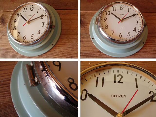 ビンテージ シチズン/CITIZEN 船舶用時計 壁掛時計 昭和レトロ