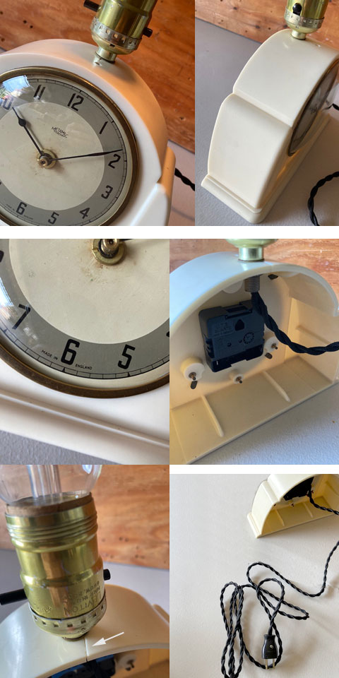 UK/イギリス ビンテージ テーブルクロック 置時計 ミッドセンチュリー