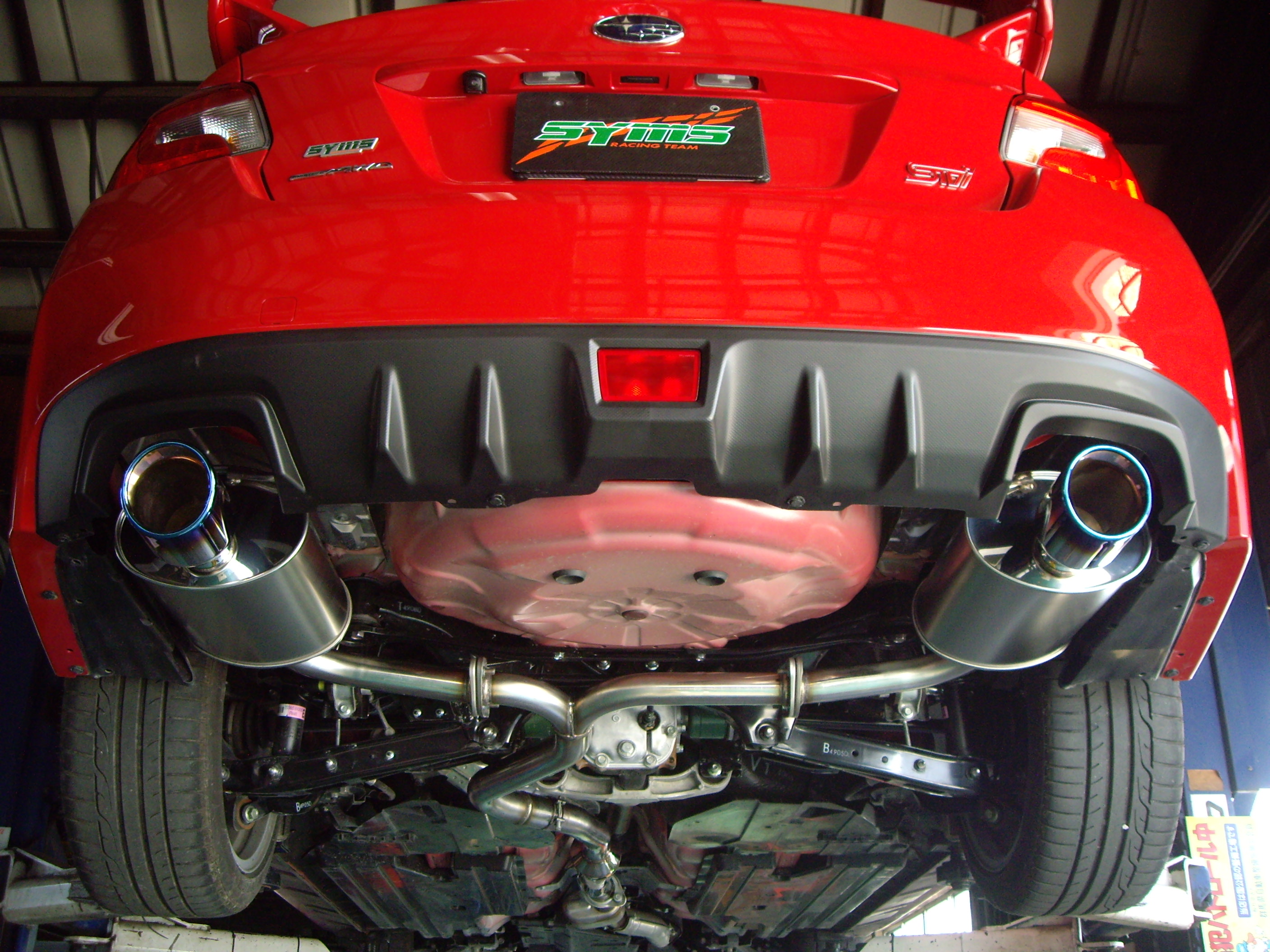 WRX STI / WRX S4 EXチャンバー&リヤマフラーセット | Syms Racing Team