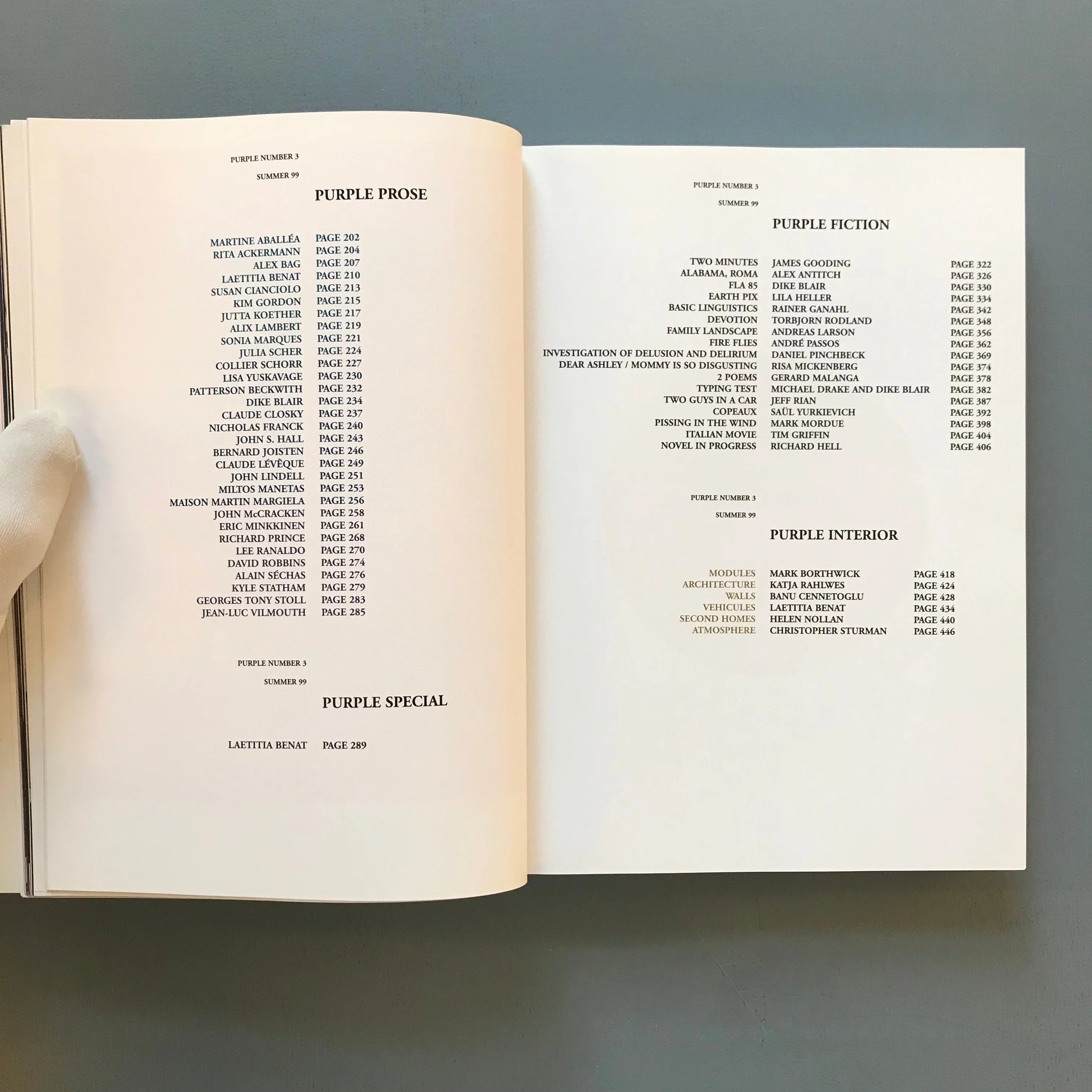 Purple - Num 3 - Summer 1999 - Saint-Martin Bookshop