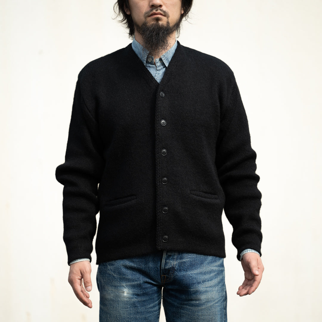 Alpaca Mohair Cardigan black – BONCOURA Official Online Store