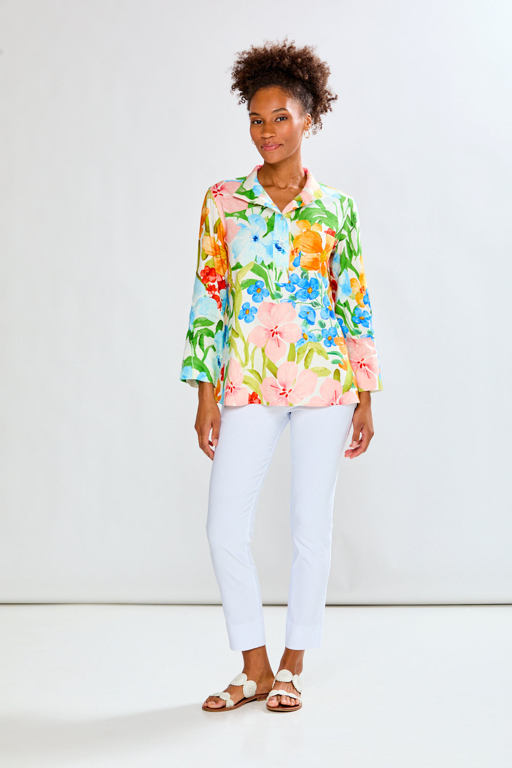 The Short Daniella in Tropical Blooms – Sara Campbell