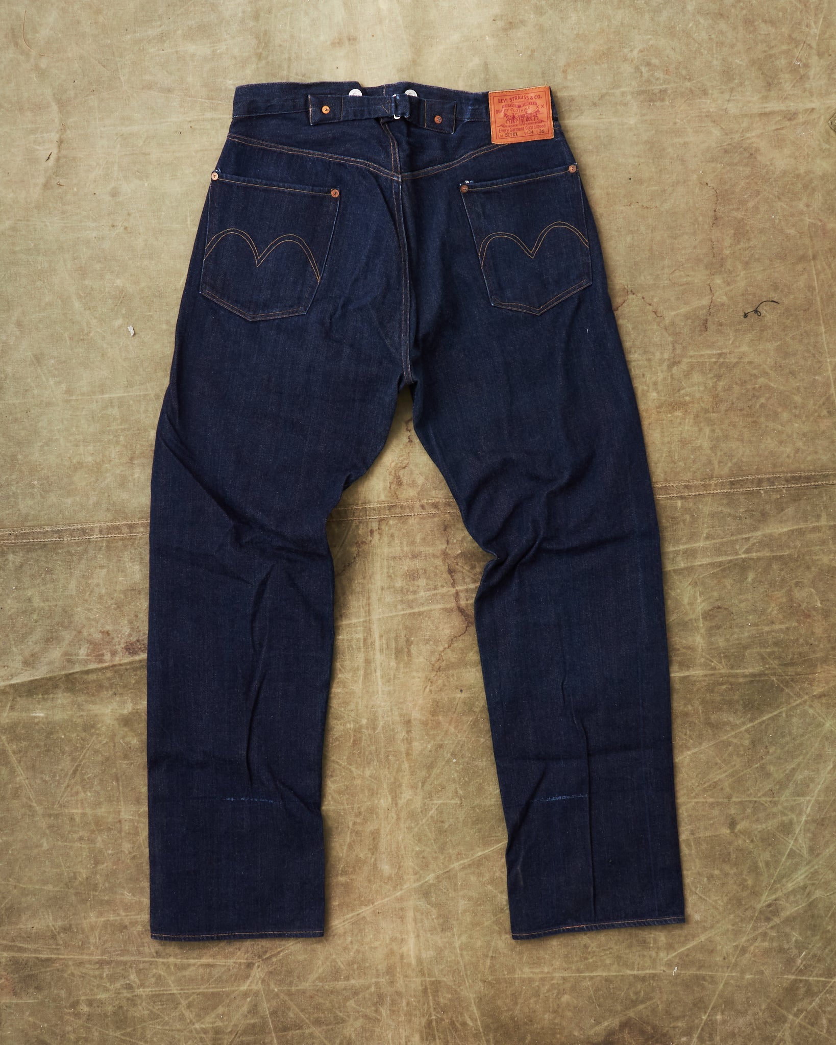 Second Hand Levi's Vintage Clothing Made in USA 1915 501XX SAMPLE