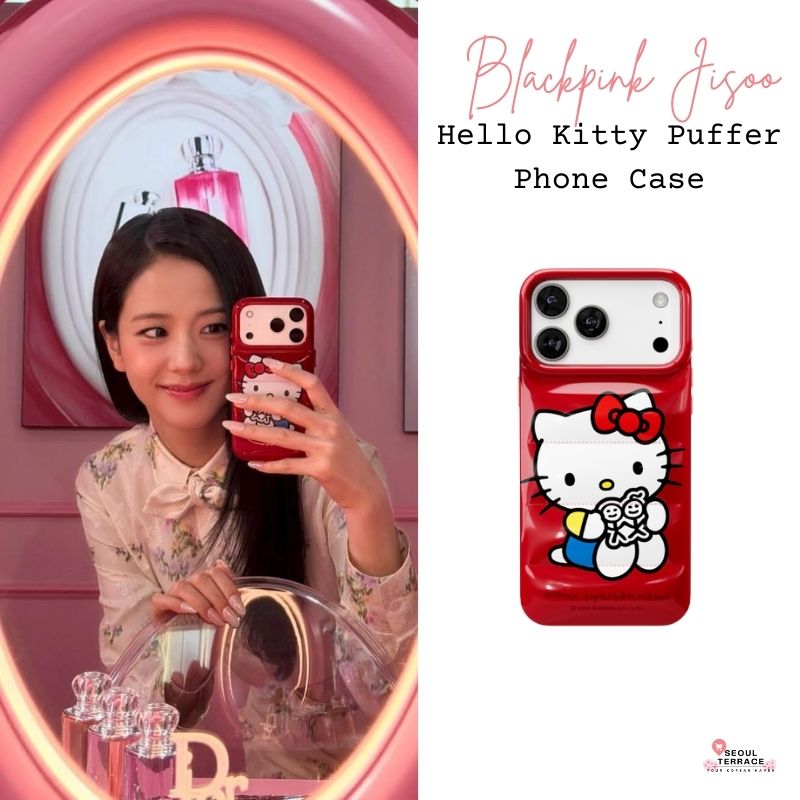 Jisoo Hello Kitty Puffer phone case – SEOUL TERRACE