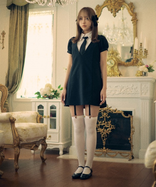 レイヤードガーターミニワンピース【期間限定価格】【2BUY10%OFF対象