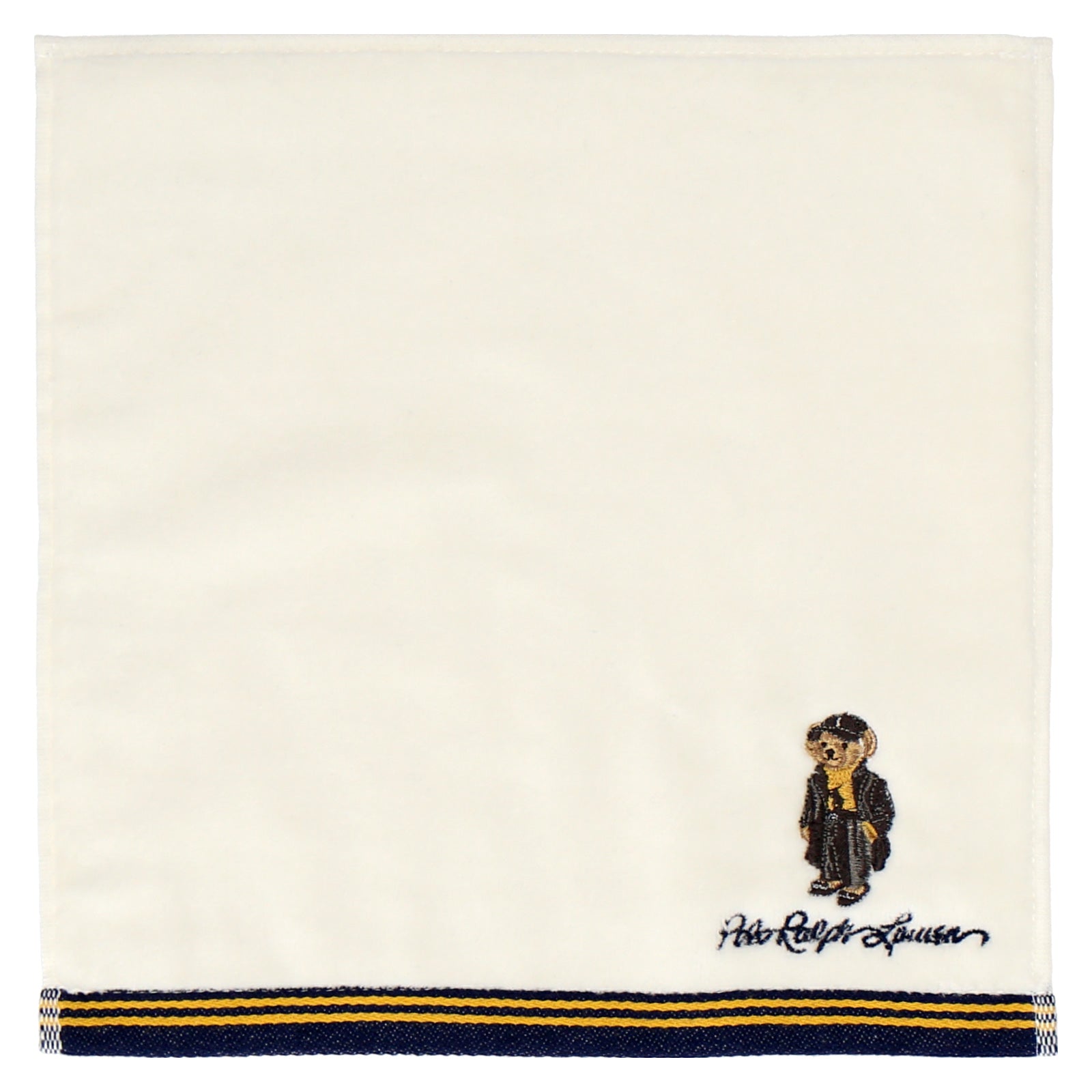 婦人ミニタオル #129b ポロベア アイボリー – INTERMODE KAWABE