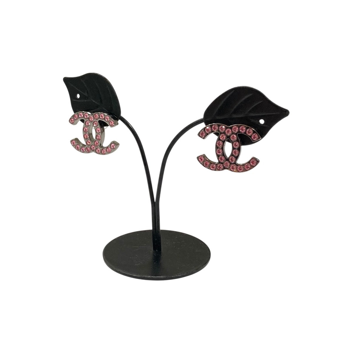 CHANEL(シャネル) ココマークラインストーンピアス B17/K シルバー