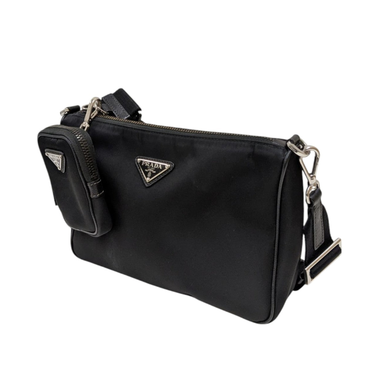 PRADA(プラダ) Re-Nylon Xサフィアーノレザー ショルダーバッグ 2VH113