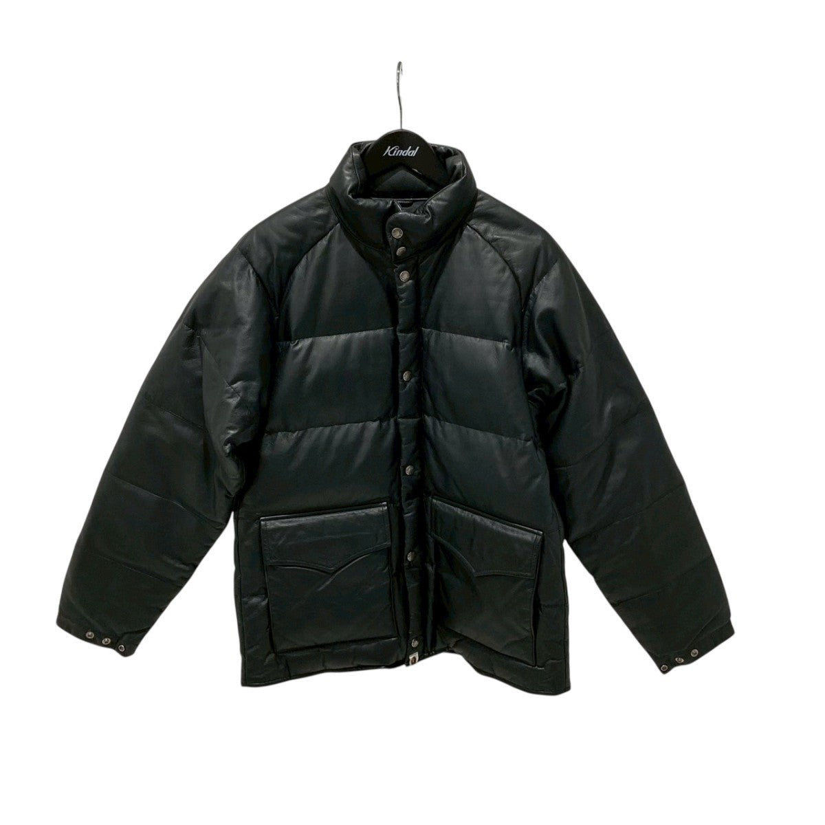 A BATHING APE(アベイシングエイプ) LEATHER CLASSIC DOWN JACKET