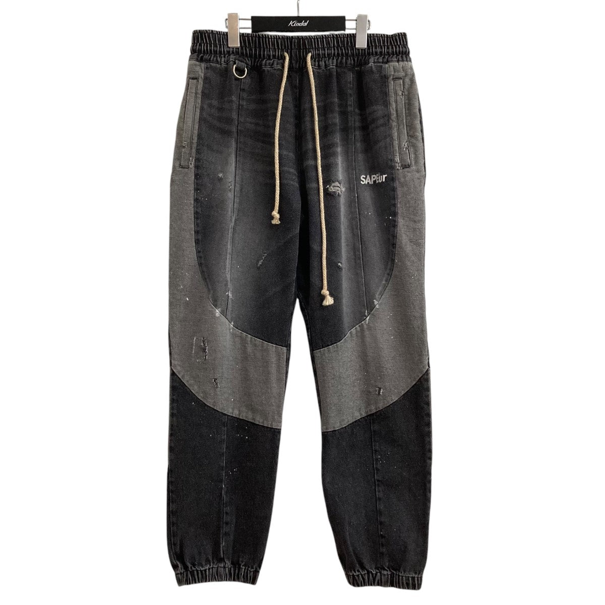 SAPEur(サプール) 初期モデルヴィンテージ加工デニムトラックパンツ
