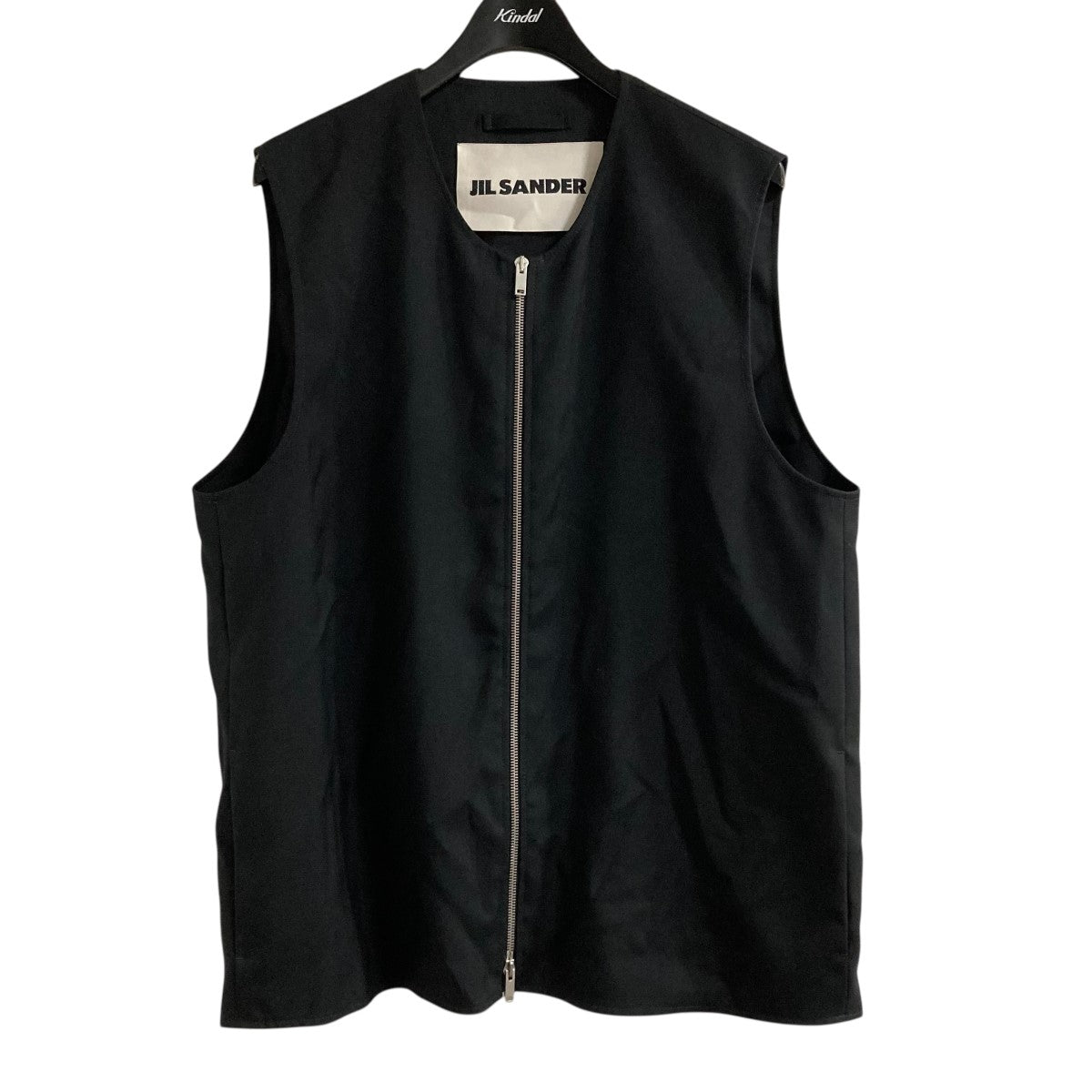 JIL SANDER(ジルサンダー) ジップベスト JSMT460101 ブラック サイズ