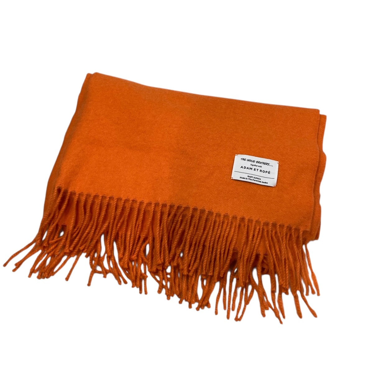 THE INOUE BROTHERS×Adam et Rope 大判ストール オレンジ｜【公式