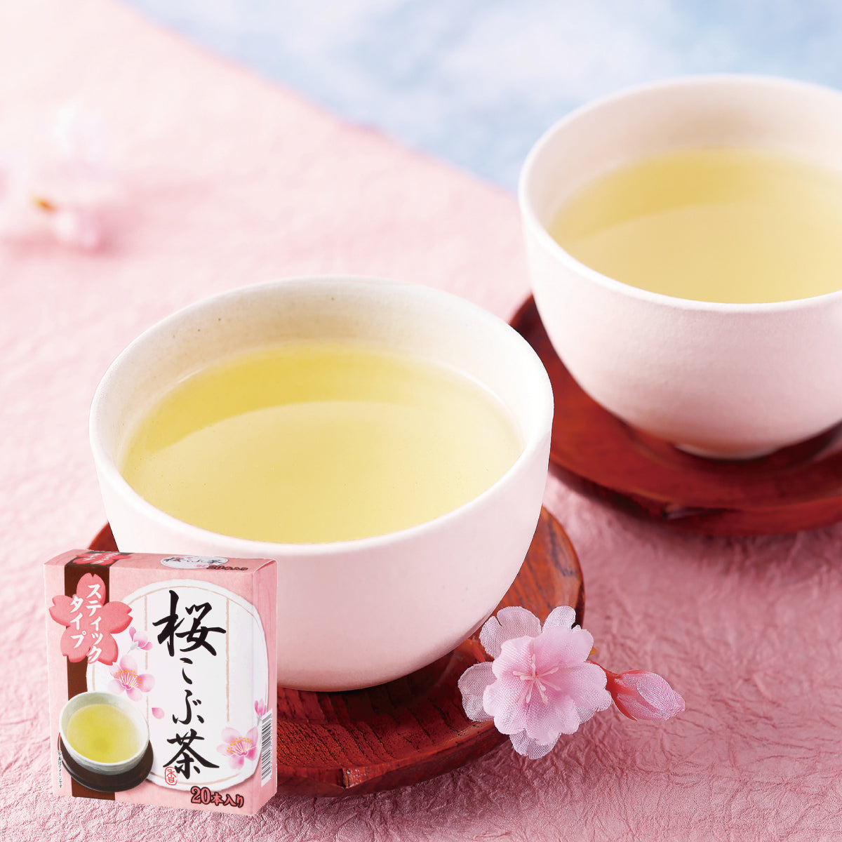 京都 ちきりや｜桜こぶ茶スティックタイプ 20本入り – 京都三条 ちきりや