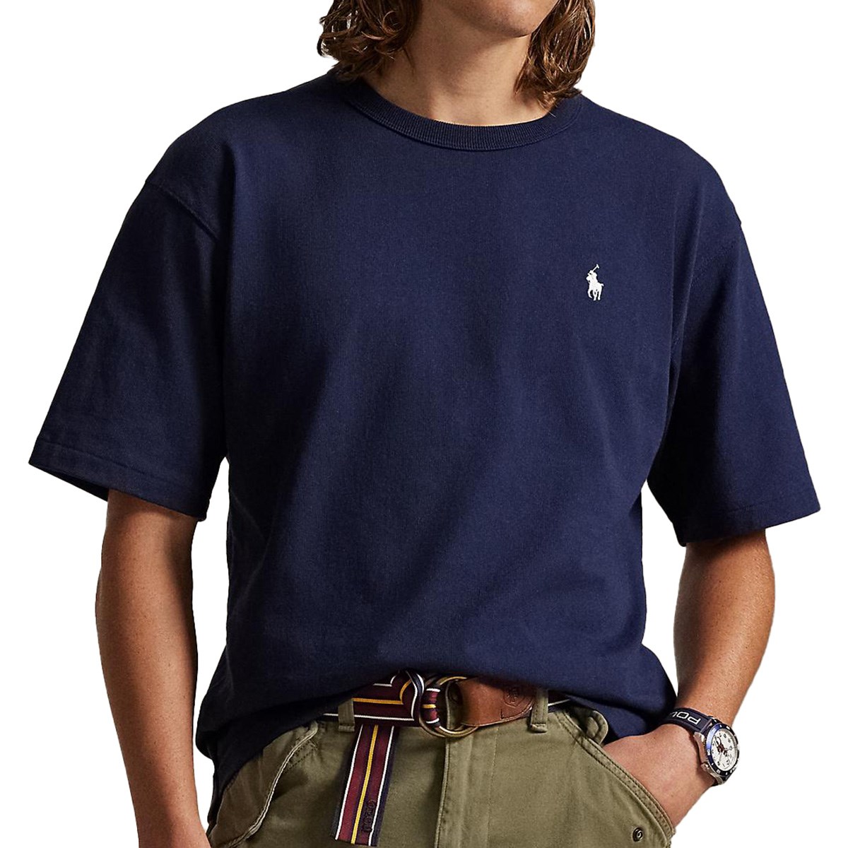 リラックス フィット ロゴ ジャージー 半袖Tシャツ(半袖シャツ