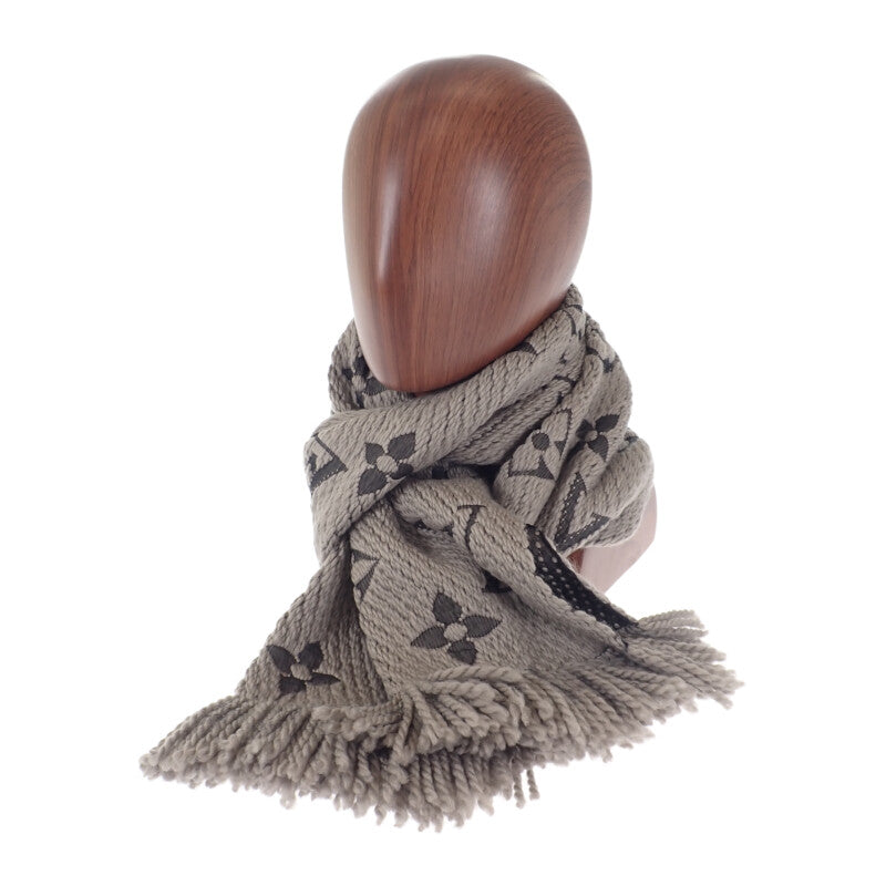 ルイヴィトン エシャルプ ロゴマニア マフラー グレー 【公式通販】