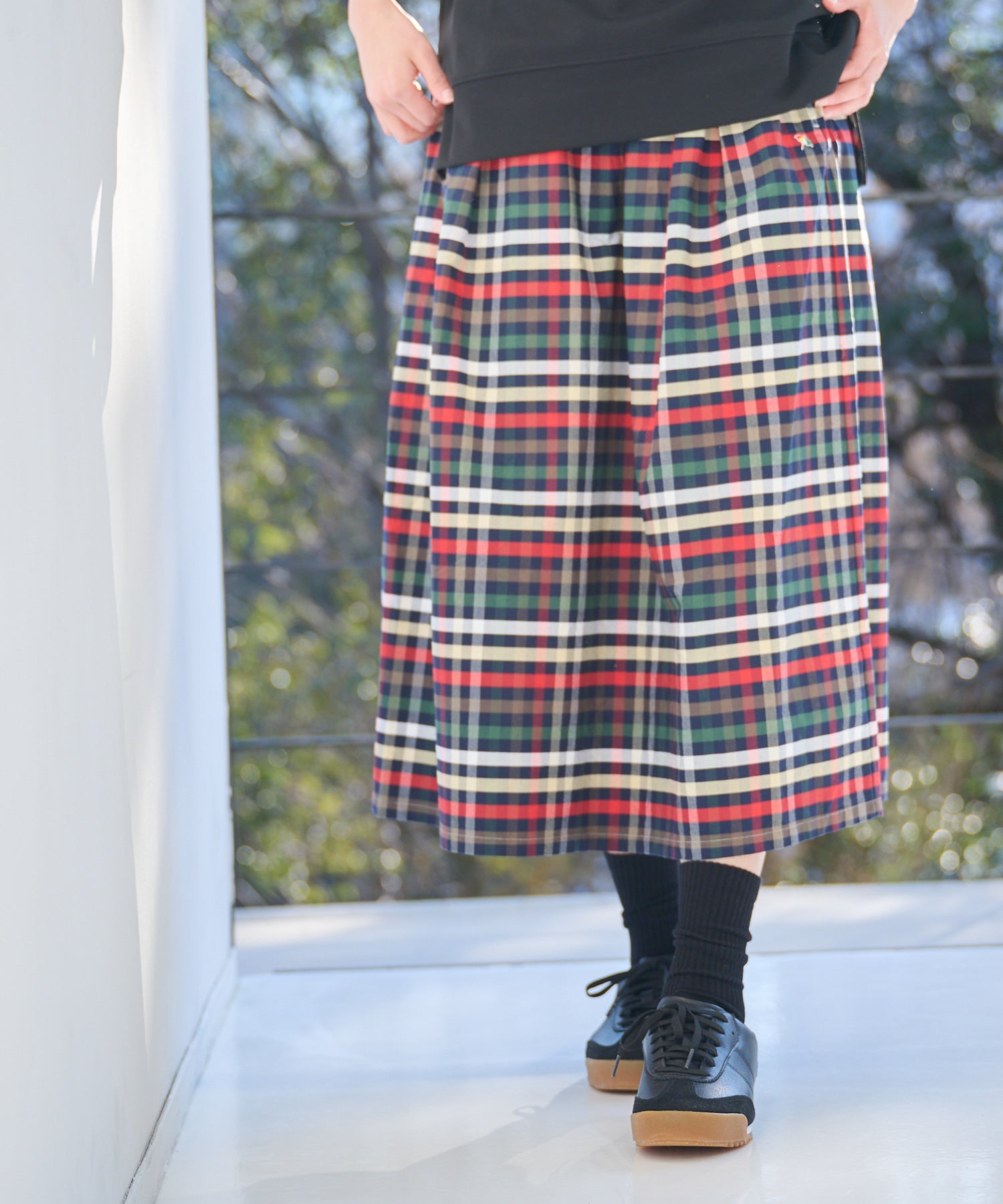 パーマーチェック オックススカート（スカート/レディース