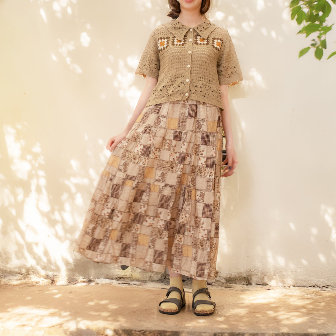 クレイジーパッチワークスカート – to blossom