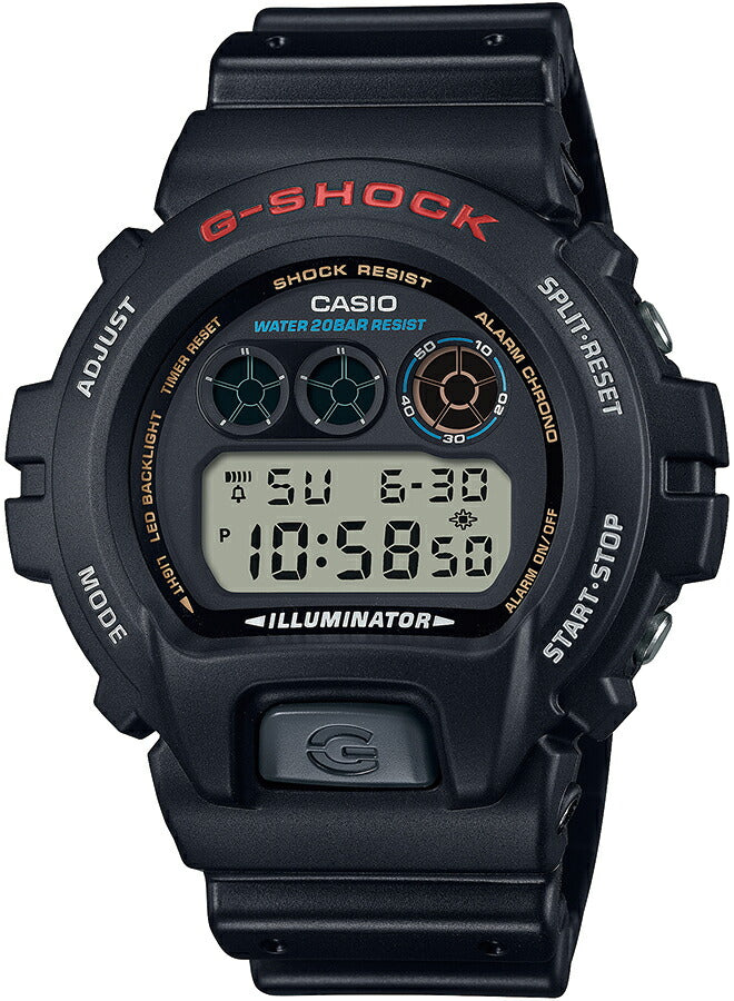 G-SHOCK DW-6900U-1JF メンズ 電池式 デジタル ラウンド トリグラム
