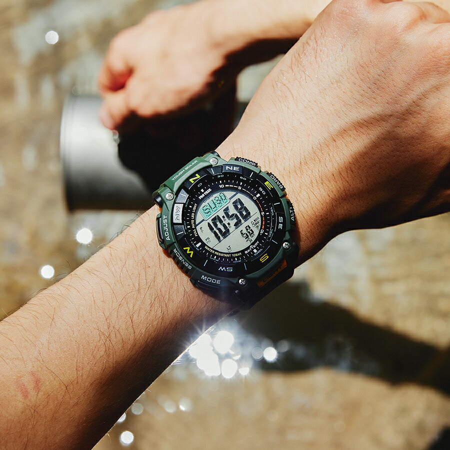 プロトレック PRG-340-3JF メンズ ソーラー デジタル バイオマス