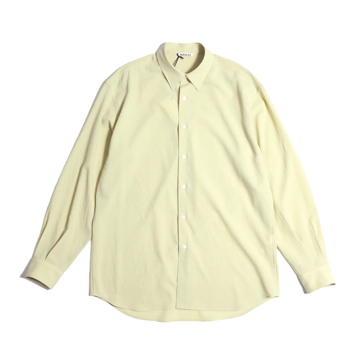 AURALEE 「HARD TWIST WOOL VIYELLA SHIRT / IVORY YELLOW」 – SISTER