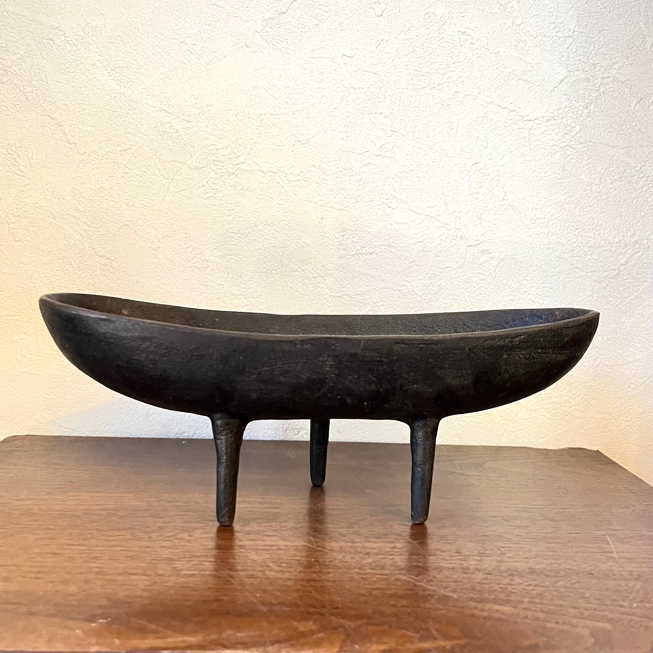 南部鉄器【三つ足水盤】馬場忠寛 花器 鋳物 鋳造 ヴィンテージ 伝統