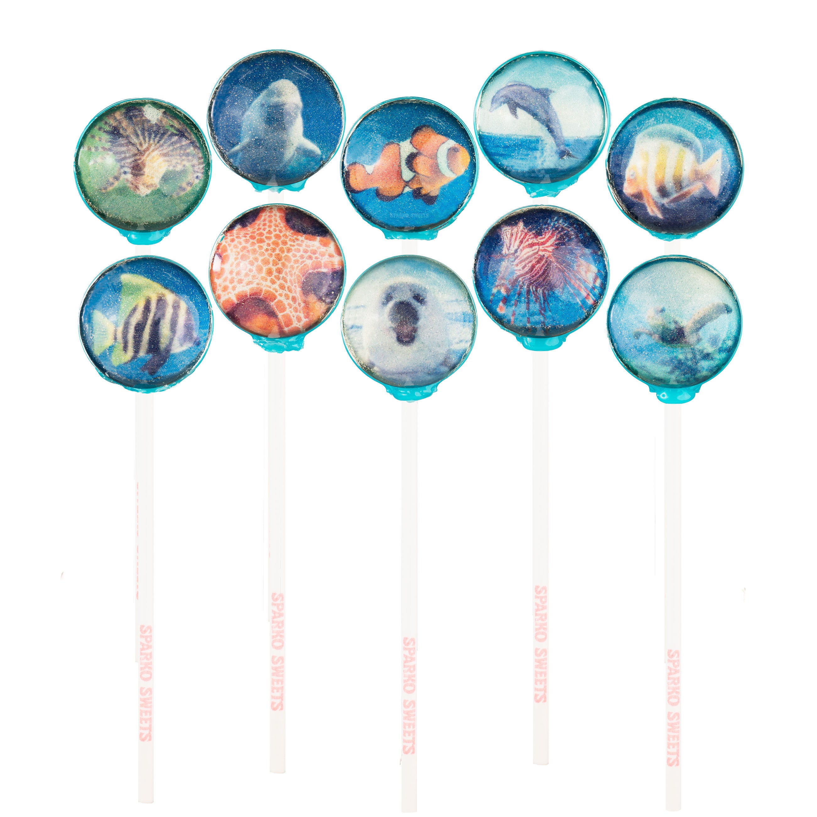 Aqua Lollipops (10 Pops) – Sparko Sweets