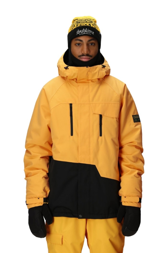 686 ロクハチロク MENS GEO INSULATED JACKET YELLOW GOLD COLORBLOCK