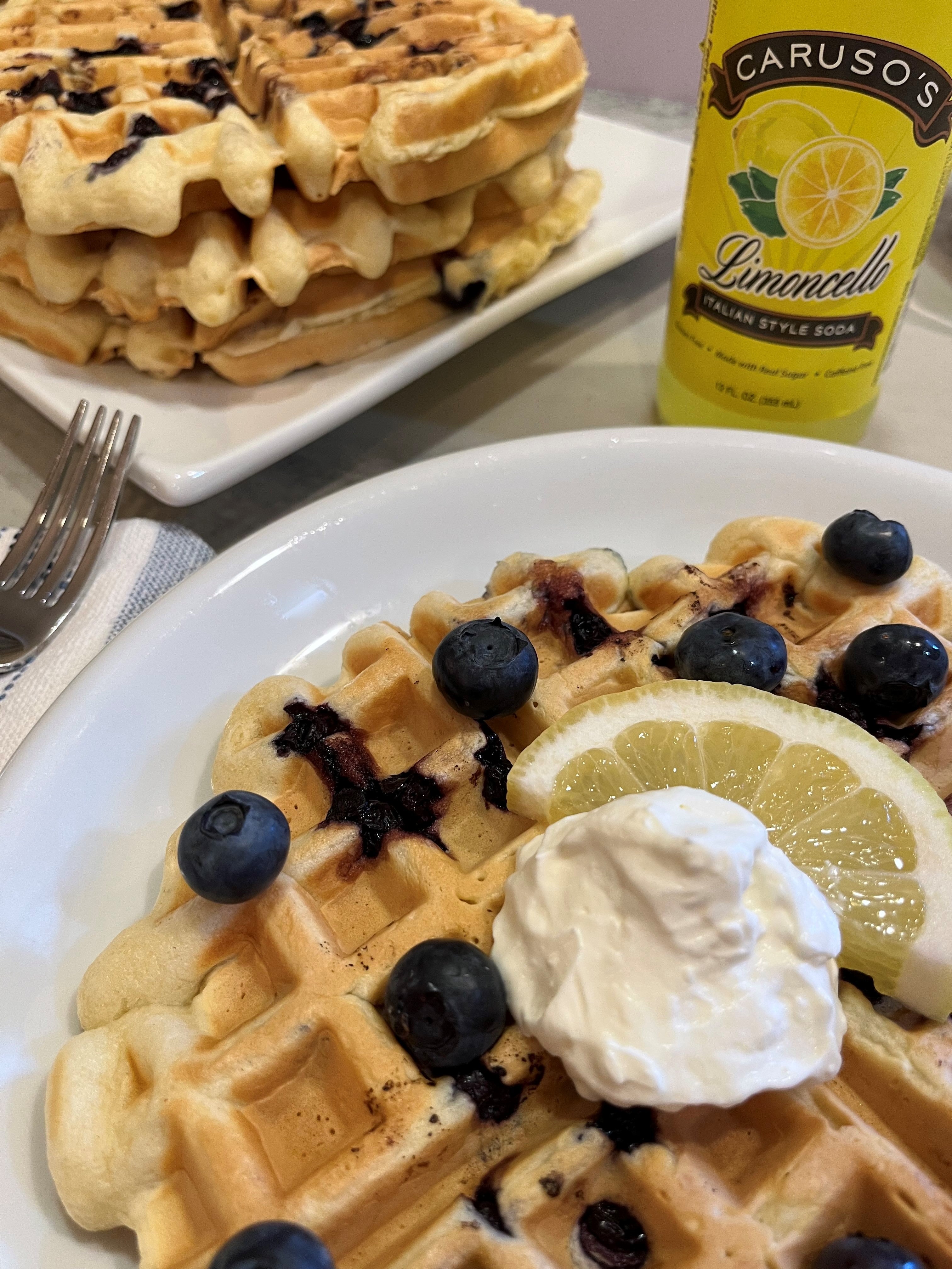 Limoncello Blueberry Waffle Recipe – Sprecher
