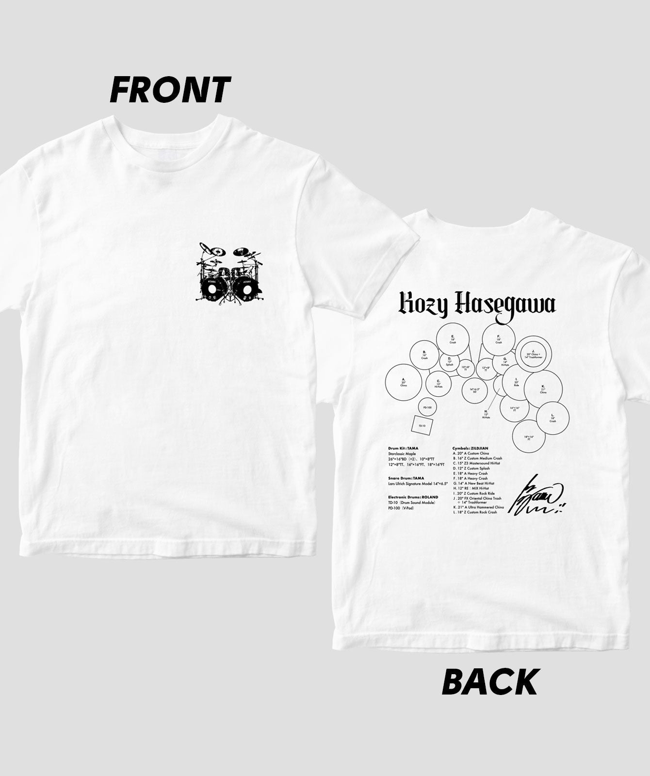 Drummer's Set Up Vol.12 長谷川 浩二 – T-OD（株式会社リットー