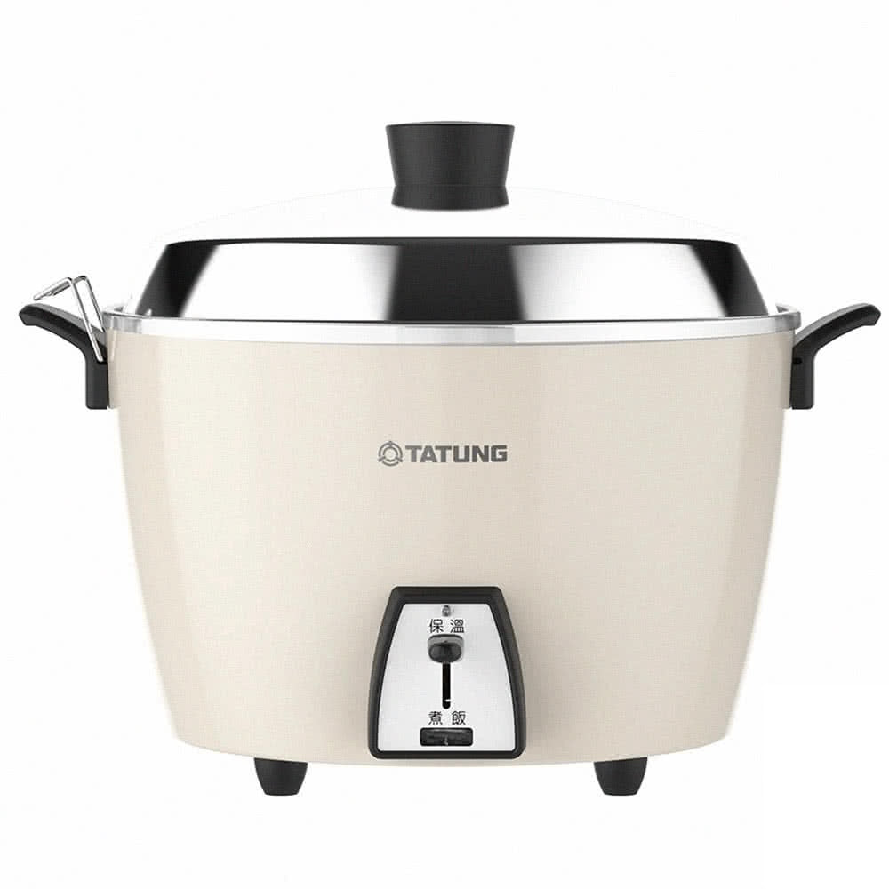 オールステンレス製 大同電鍋 ミルクティー色 10人前 Lサイズ｜TAC-10L