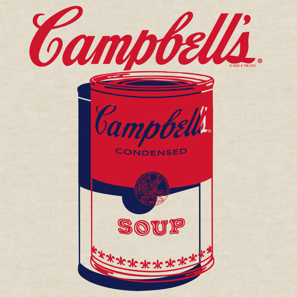 Retro Campbell's Soup Can T-Shirt - Oatmeal Heather – Tee Luv