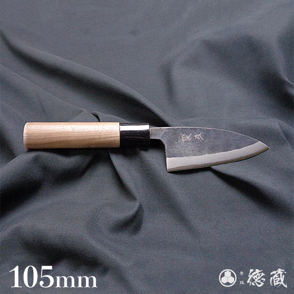 Blue-2 Black finish small Deba -knife Park handle – 徳蔵刃物