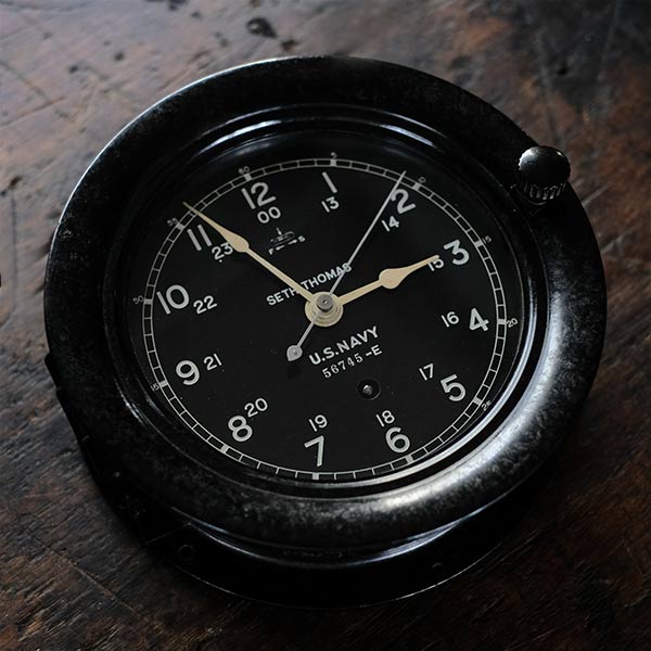 SETH THOMAS U.S.NAVY 手巻き式 船舶時計 – zakka store towi