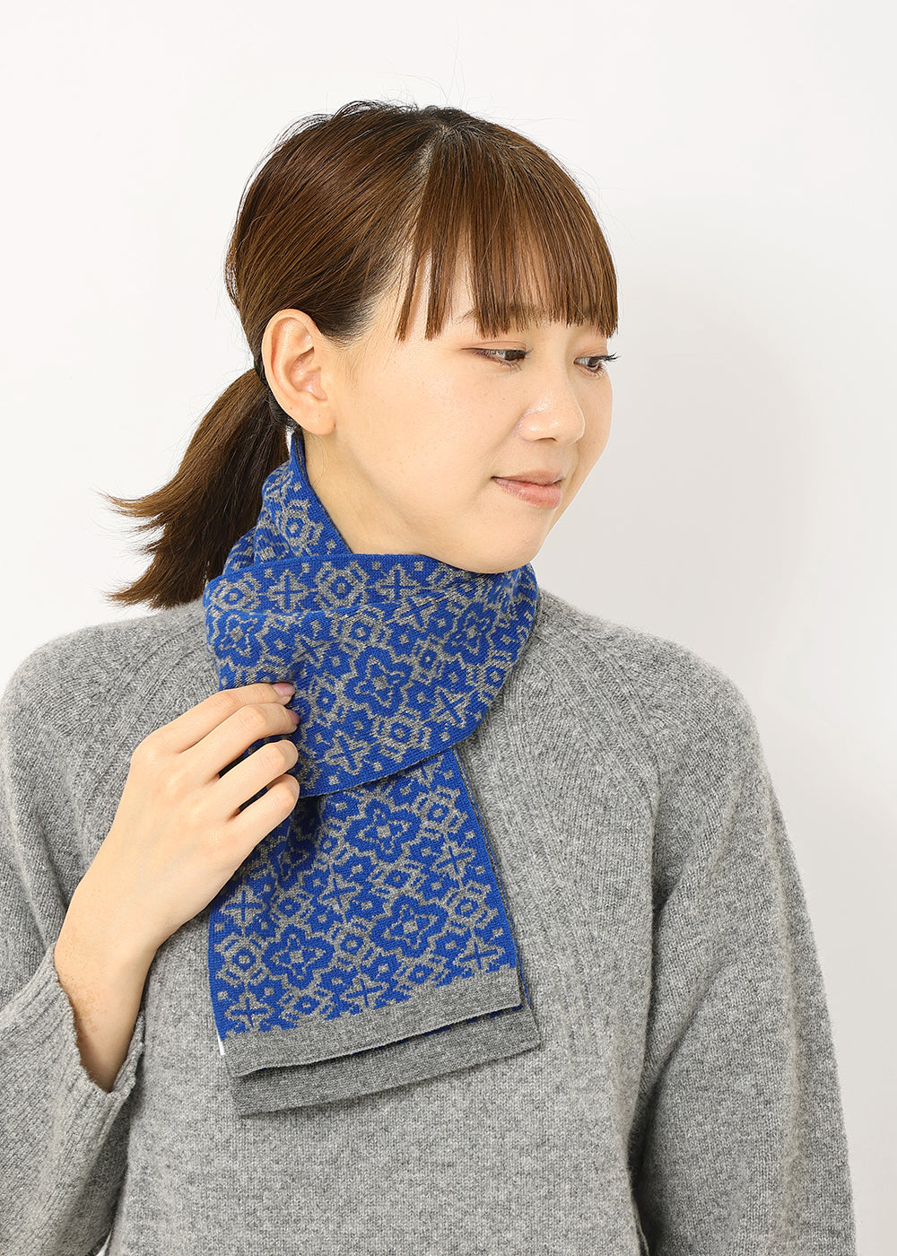 ちくちくしないマフラー（ノルディック柄）│OTA KNIT ┃ to touch