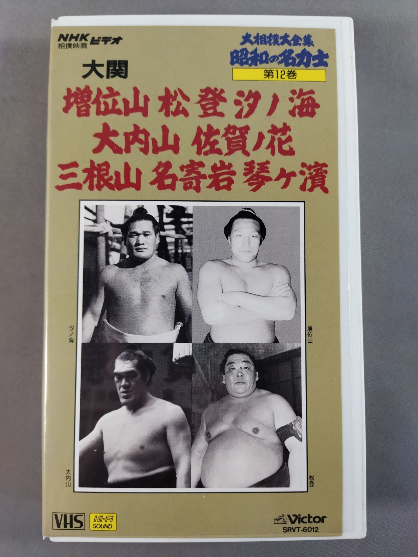 大相撲大全集 昭和の名力士12 増位山 松登 汐ノ海 大内山 佐賀ノ花