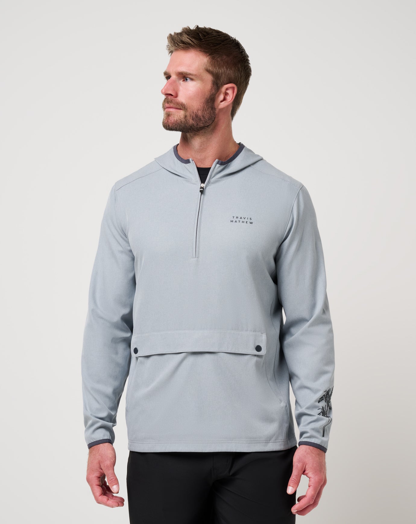 Out Of Pocket Hooded Quarter Zip ∣ TravisMathew