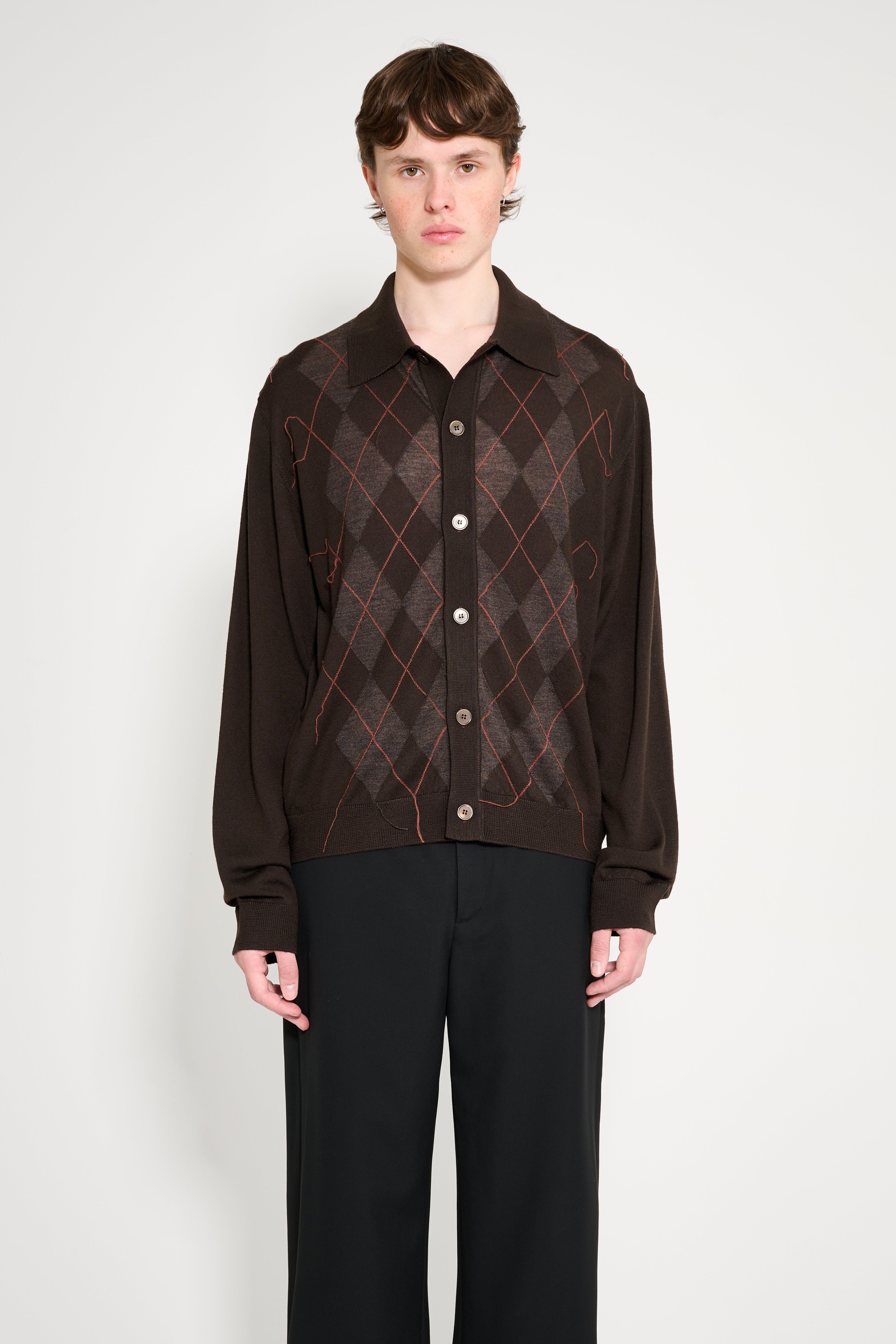 Our Legacy Evening Polo Pub Argyle Fine Wool – Très Bien