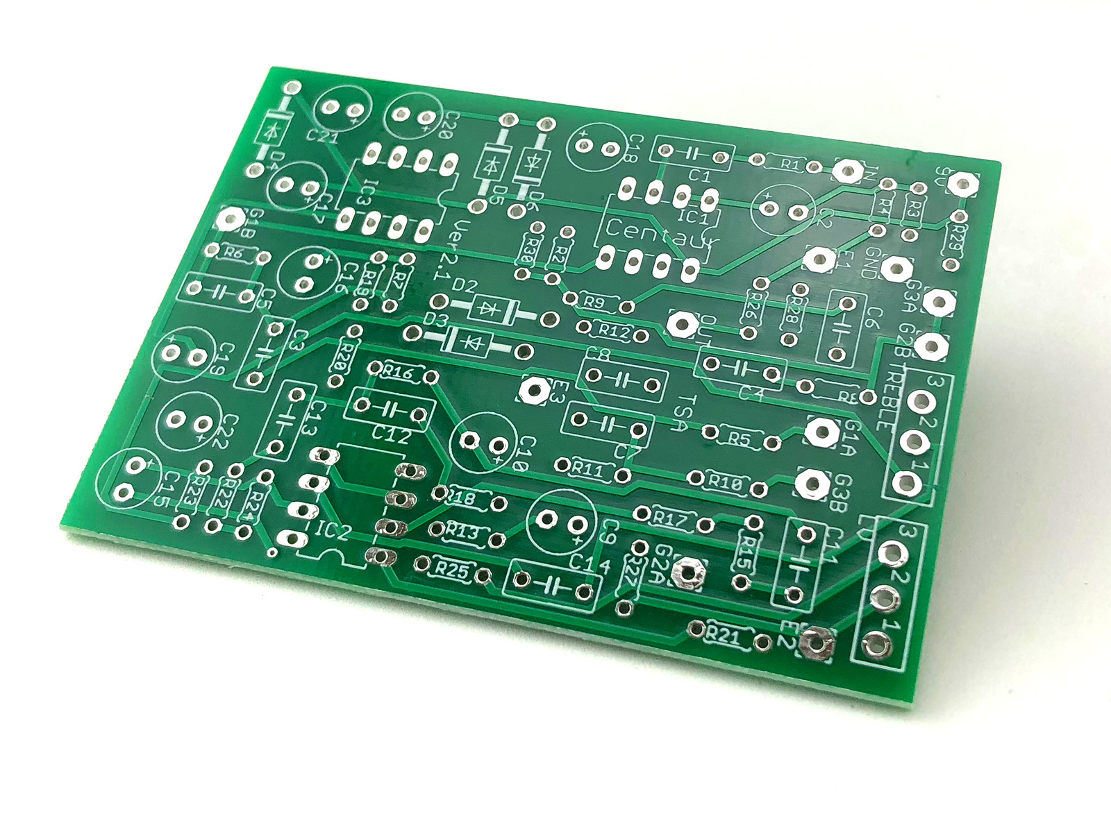 Klon Centaur風オーバードライブ自作基板