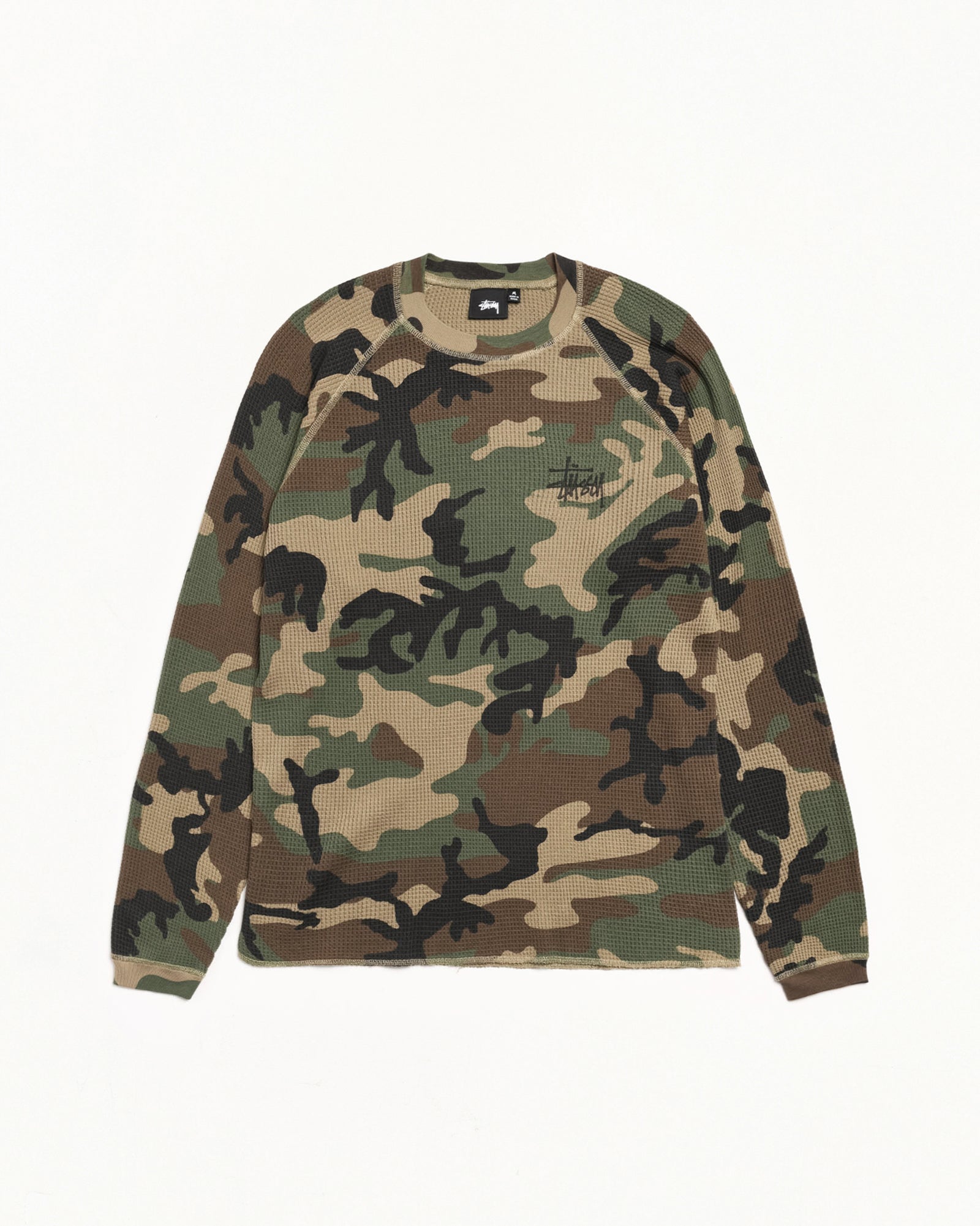 Basic Stüssy Thermal – Woodland Camo | Tops & Knits | Stüssy UK