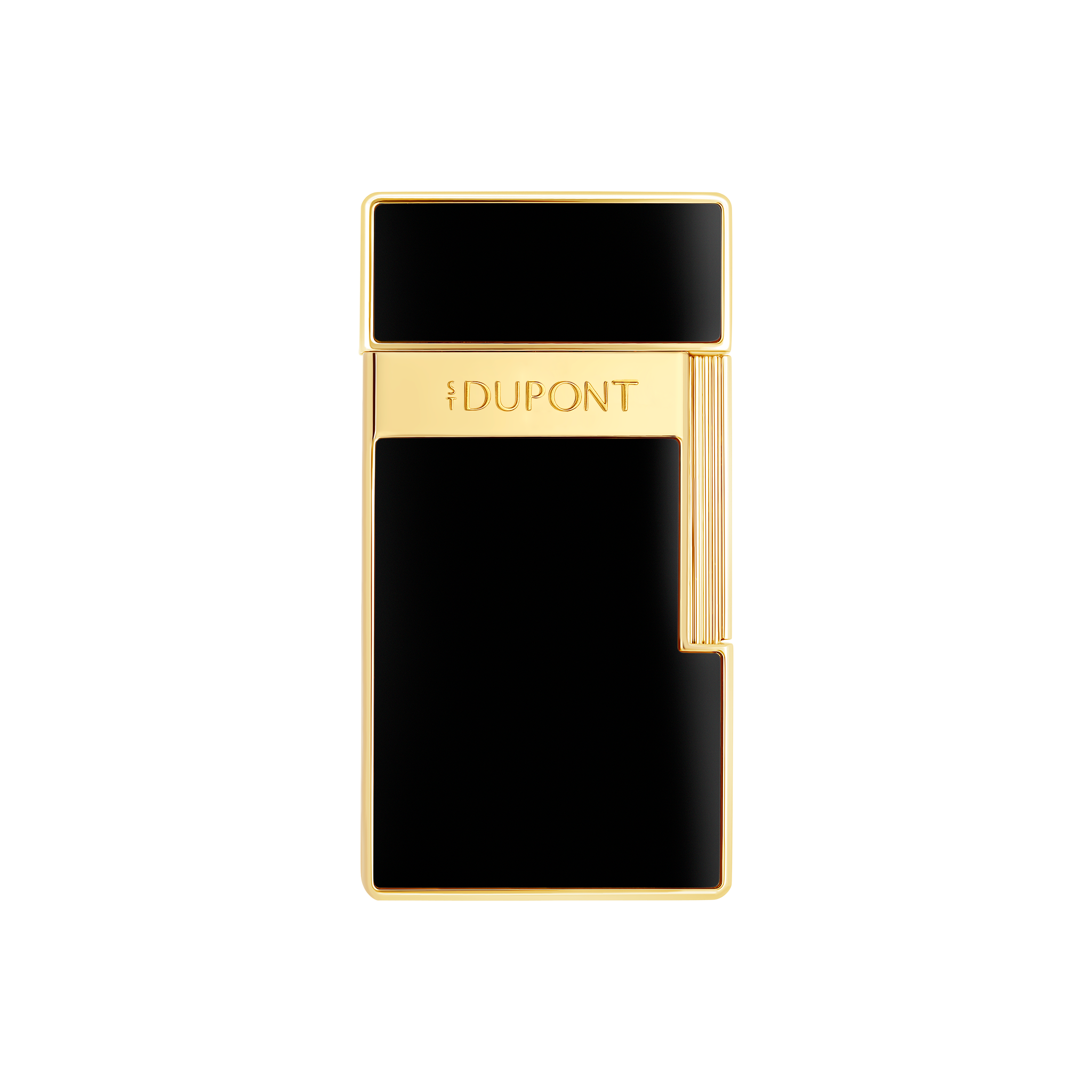 Biggy Golden Shiny Black Lacquer - Luxury Lighter | S.T. Dupont