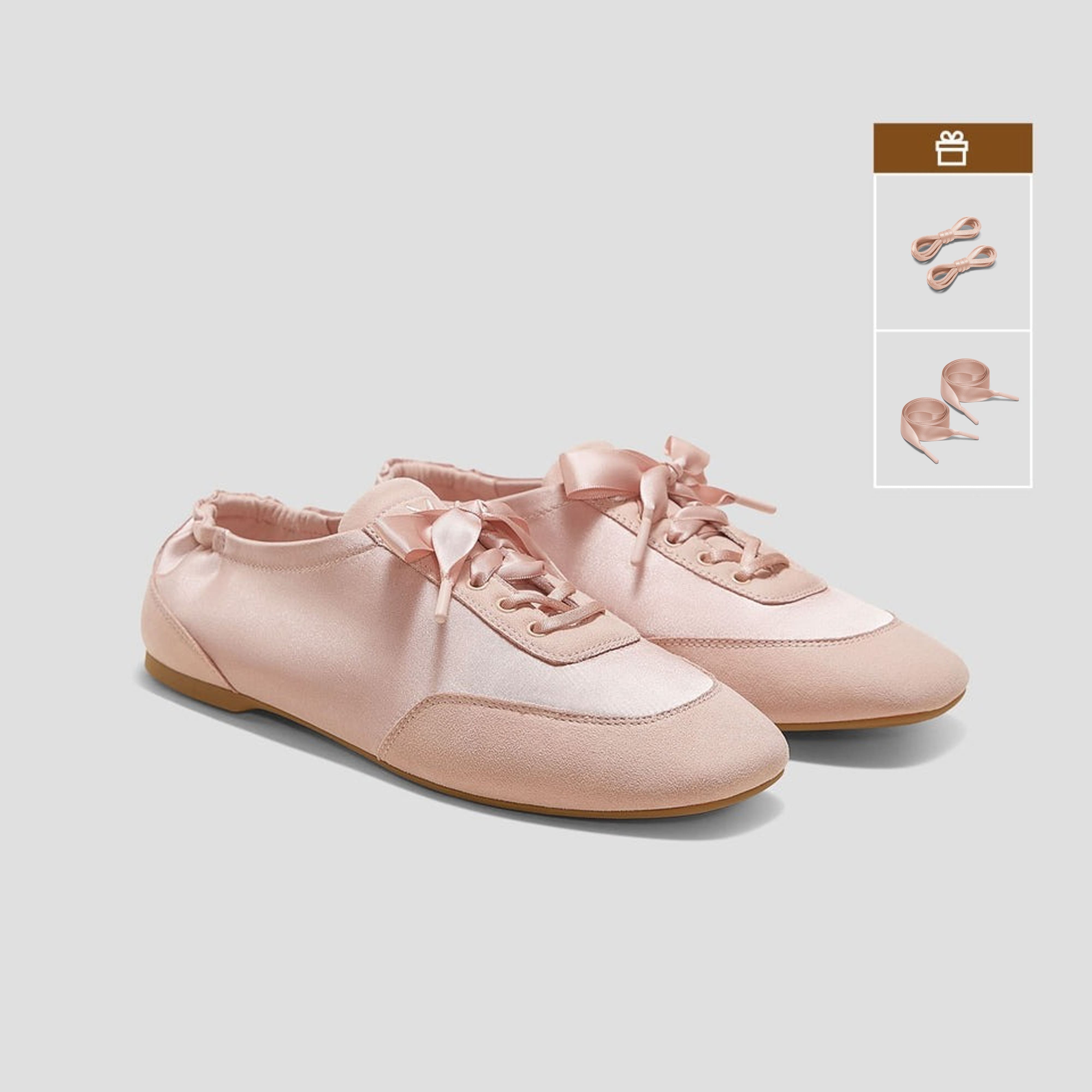 Cristina] レースアップ サテン スニーカーリーナ – VIVAIA JAPAN