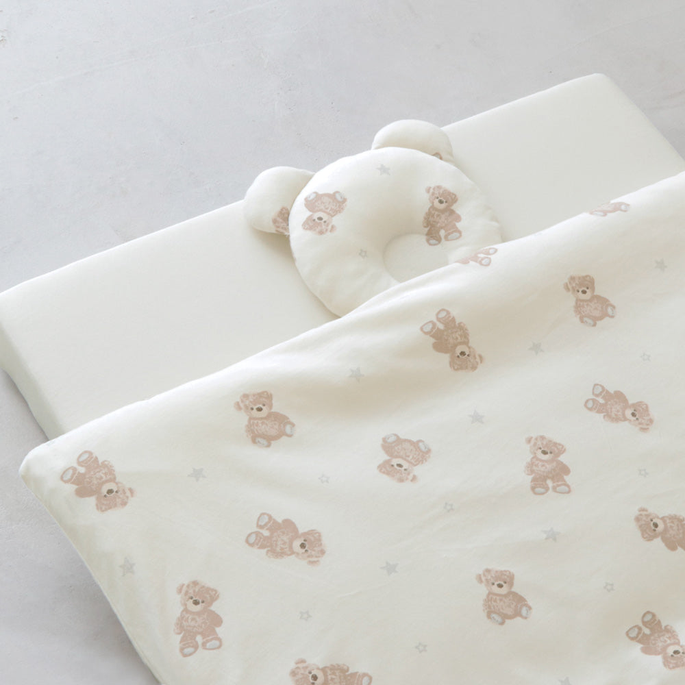 プッパプーポ 洗える ベビー布団セット ミニサイズ 5点 【 クマ ウサギ