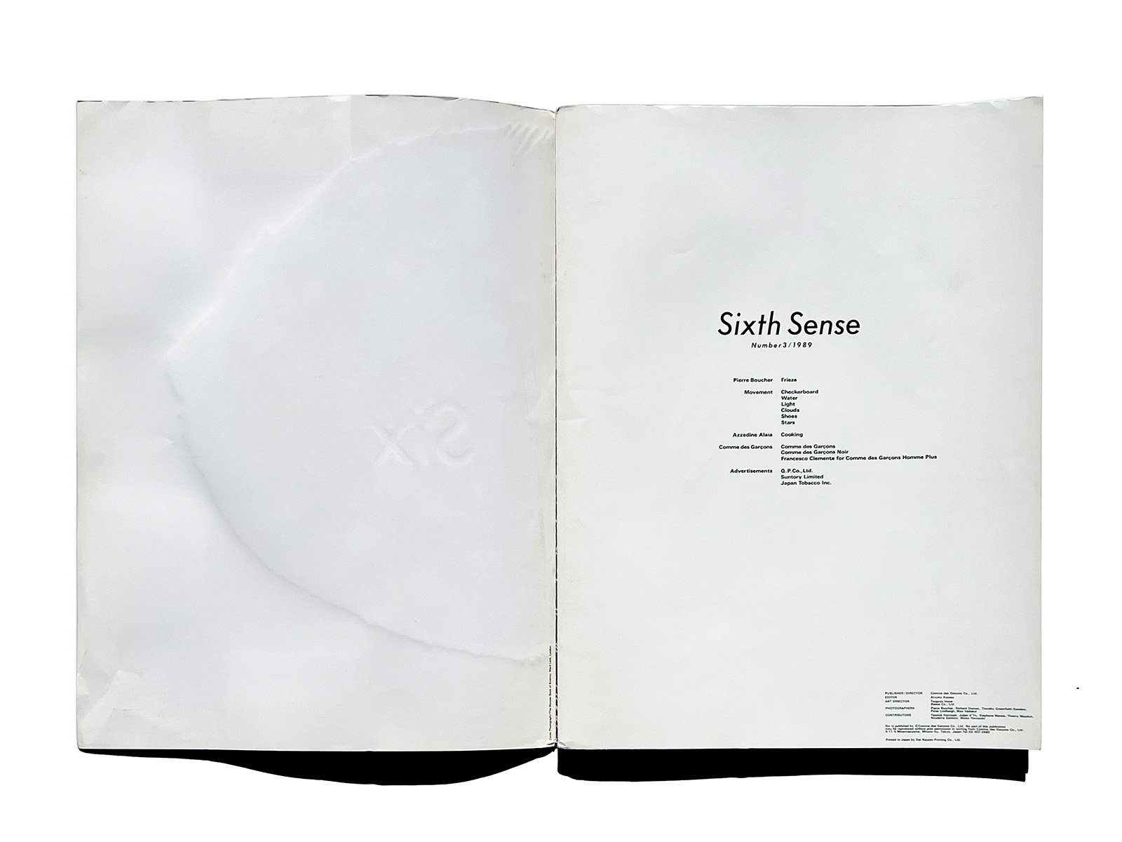 COMME des GARÇONS Six 03 | PAGE SPREAD