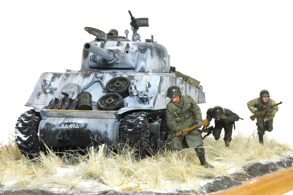 プラモ日記 » アメリカ・M4A3シャーマン 105mm榴弾砲搭載型 その8 完成!!